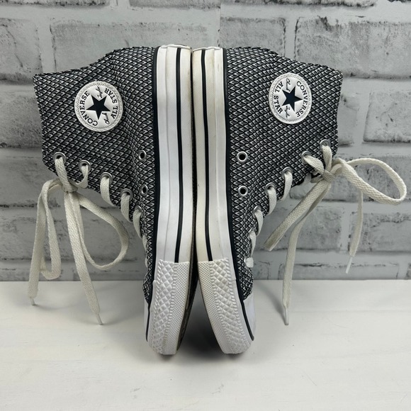 Converse Chuck Taylor All Star Vapor Black White Hi Top Sneaker 555853F Sz 6 - Picture 5 of 11